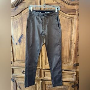 Men’s Hurley pants. Size 28. Color is dark brown.